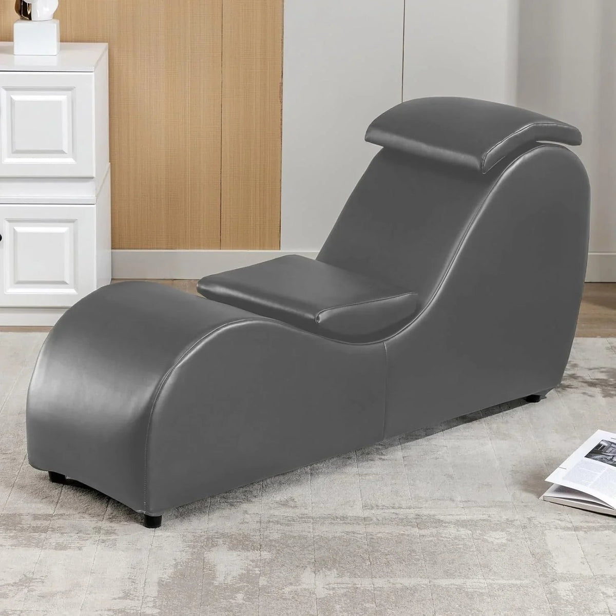 Mixoy yogastoel voor binnen, gebogen yogaloungestoel voor volwassenen om te stretchen, te trainen en te ontspannen