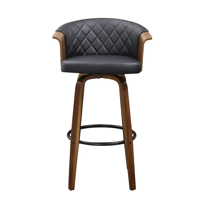 Art Leon drehbare Tresenhocker im Mid-Century-Modern-Stil (2er-Set)