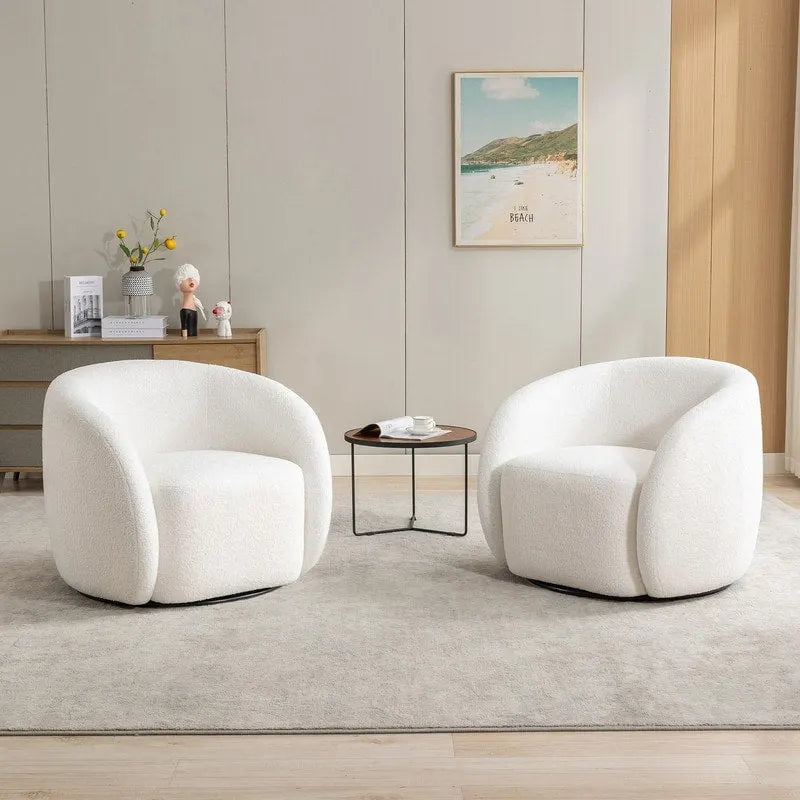 SEYNAR modernes, glamouröses Polstersessel-Set mit 360-Grad-Drehfunktion, 2 Stück