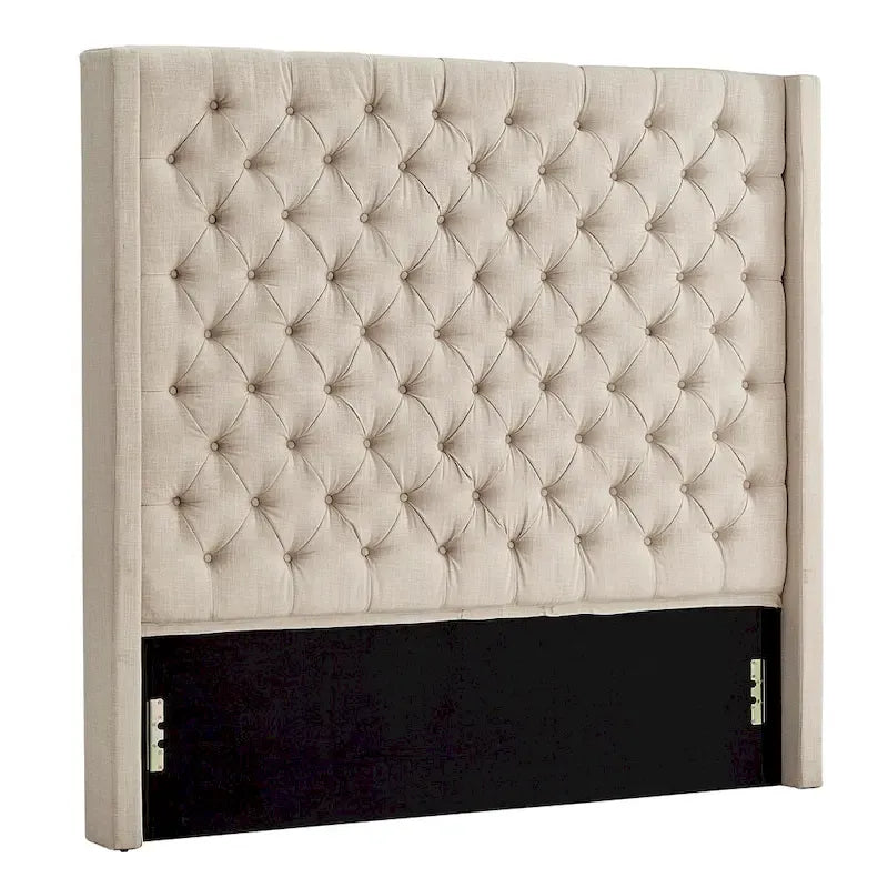 Nur gepolstertes Wingback-Kopfteil mit Knopfheftung, Naples, von iNSPIRE Q Artisan