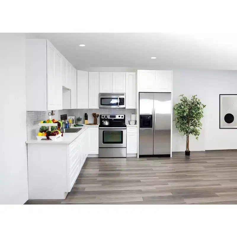 Meuble bas de cuisine CASAINC de 12 po W x 34.5 po H x 24 po P avec 1 tiroir à fermeture amortie, cadre en contreplaqué, façade à recouvrement intégral