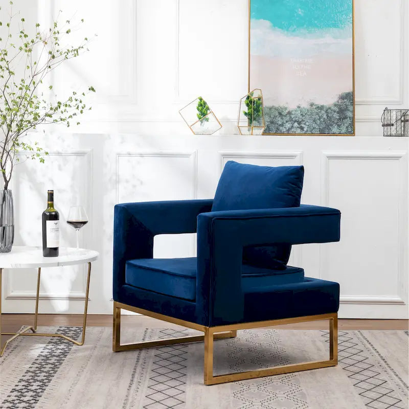 Fauteuil d’appoint contemporain rembourré Lenola de Roundhill Furniture