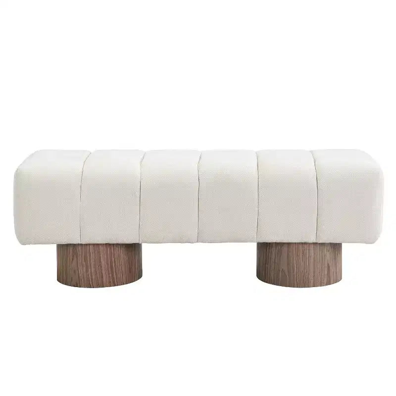 Banc de salle à manger contemporain multifonctionnel en chenille rembourrée Christopher Knight Home Gale 50