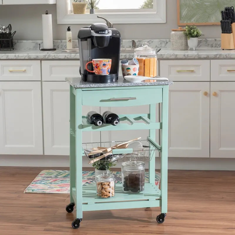 Desserte de cuisine compacte mobile Jake