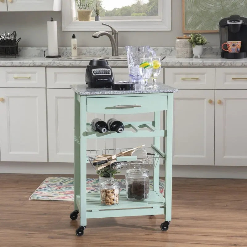Desserte de cuisine compacte mobile Jake