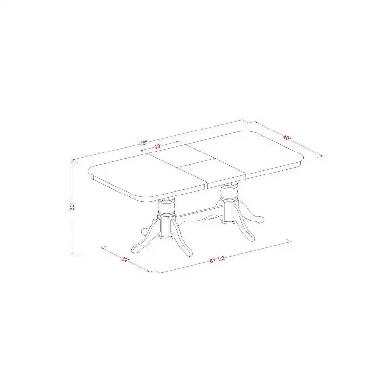 Esszimmer-Set mit handgefertigtem Tisch und Stühlen aus Massivholz sowie Einlegeplatte