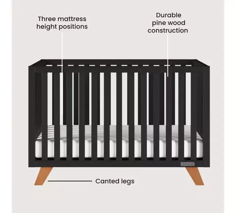Child Craft SOHO 2-teiliges Babyzimmer-Set, mit 4-in-1-Gitterbett und Kommode mit 3 Schubladen