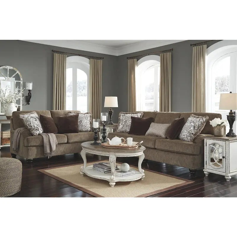 Realyn-salontafel - wit/bruin - 48.13 W x 34 D x 19.88 H