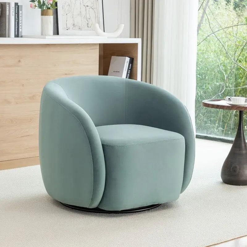 Moderne draaibare fauteuil met kuipvormige zitting
