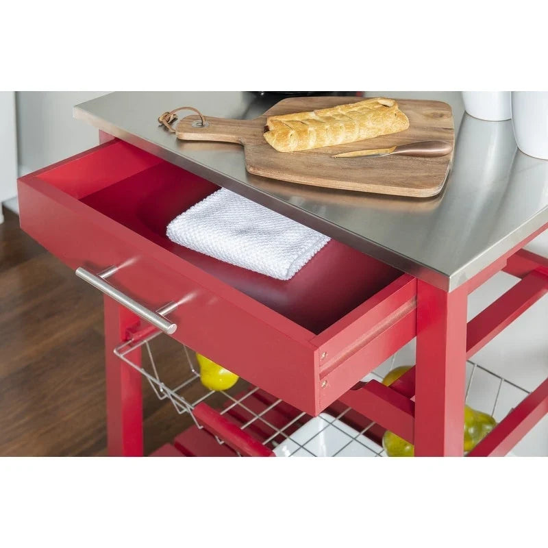 Desserte de cuisine compacte mobile Jake