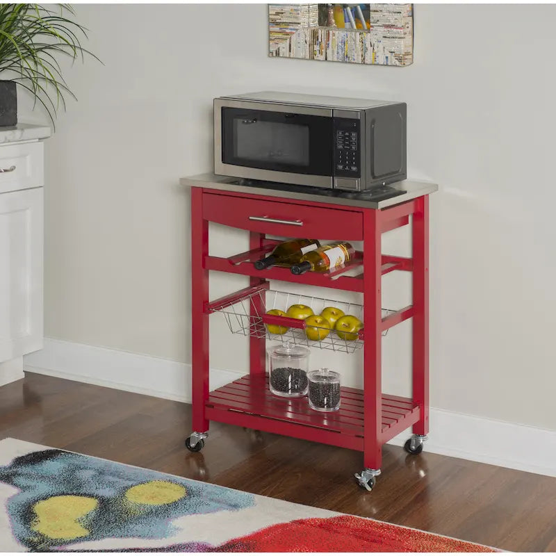 Desserte de cuisine compacte mobile Jake
