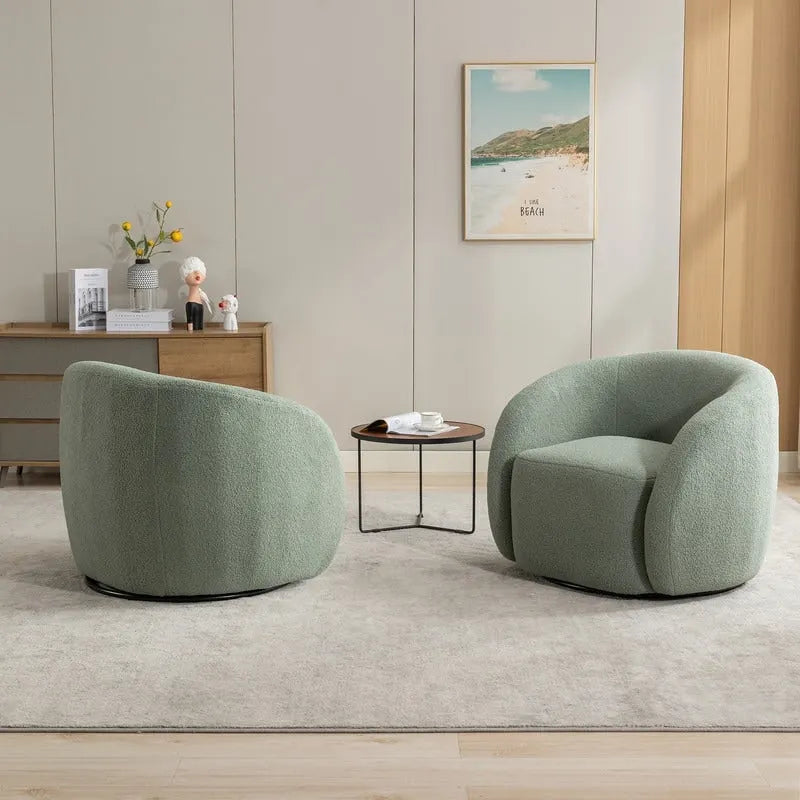 SEYNAR modernes, glamouröses Polstersessel-Set mit 360-Grad-Drehfunktion, 2 Stück
