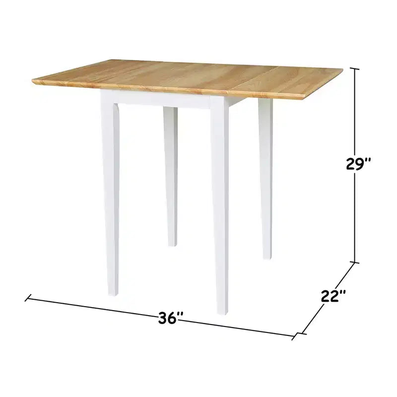 Espressobrauner Esstisch mit Klappplatten, für 4 Personen
