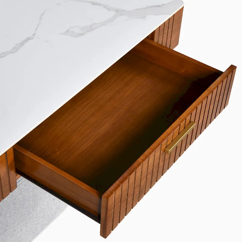 Salontafel met hefblad, verborgen opbergruimte en 4 poefs