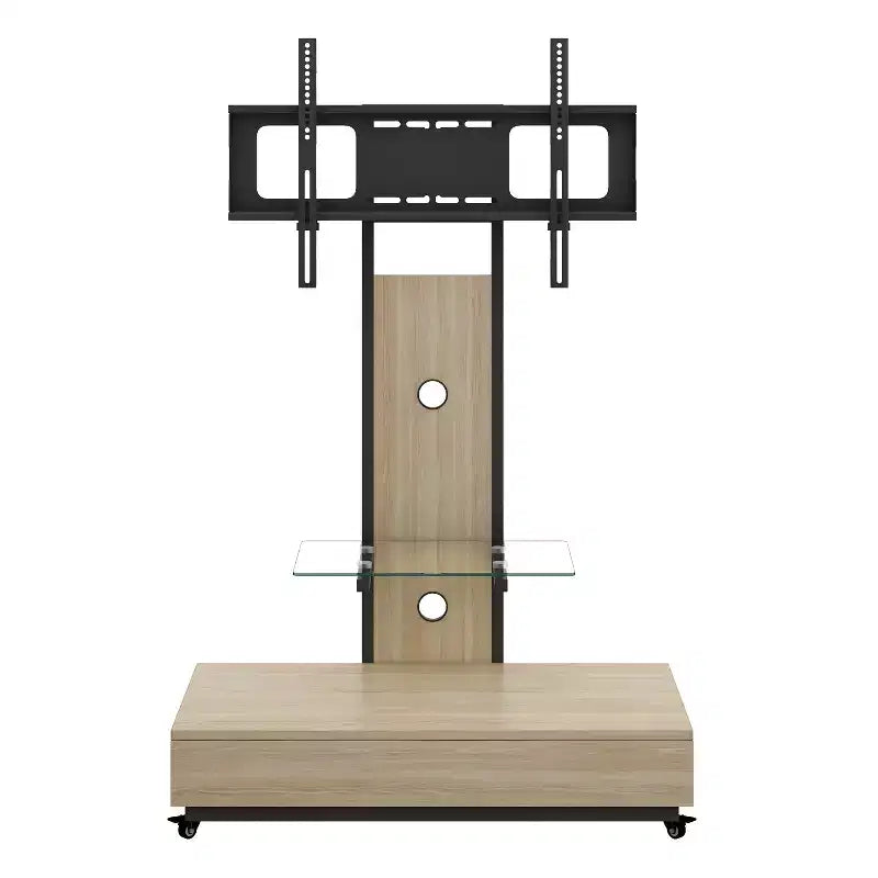 TV-meubel voor tv’s van 32-75, in hoogte verstelbare mobiele tv-wagen met lade en wielen voor de woonkamer, slaapkamer en kantoren -ModernLuxe