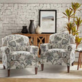 Giampiero fauteuil voor de woonkamer met siernagels, set van 2, van HULALA HOME