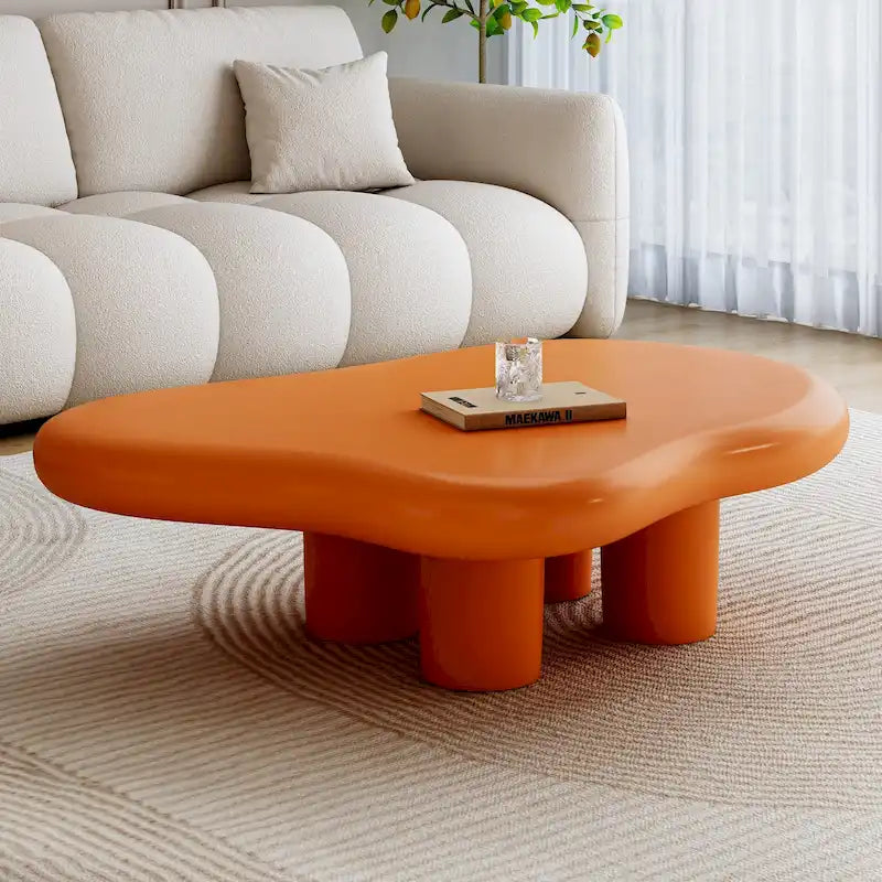 48.5 moderner Couchtisch in Wolkenform mit 4 Beinen