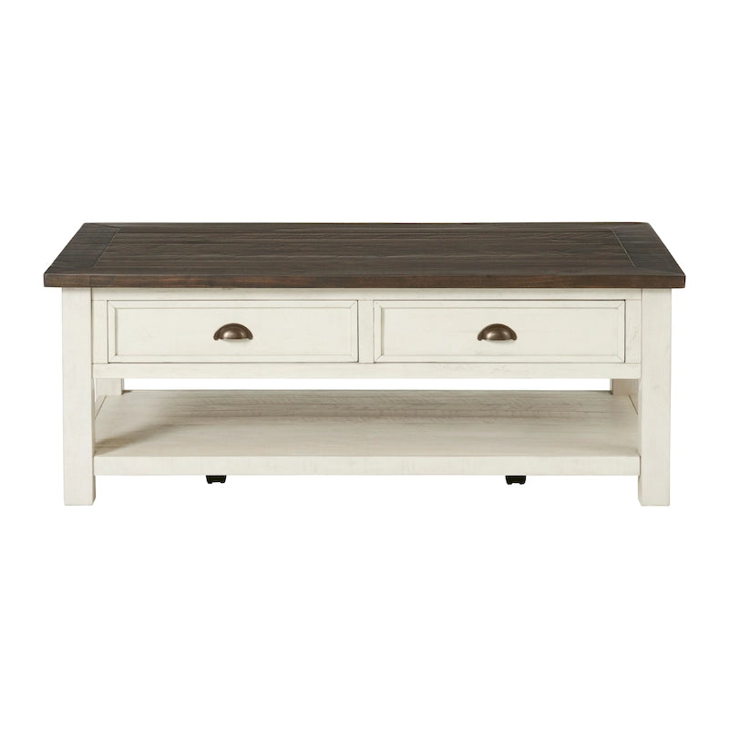 The Gray Barn Downington Couchtisch aus Massivholz mit 2 Schubladen