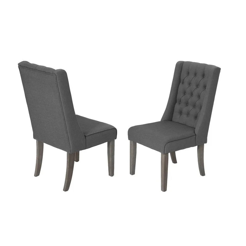 Best Quality Furniture 9-delige rustieke uitschuifbare grijze eethoek
