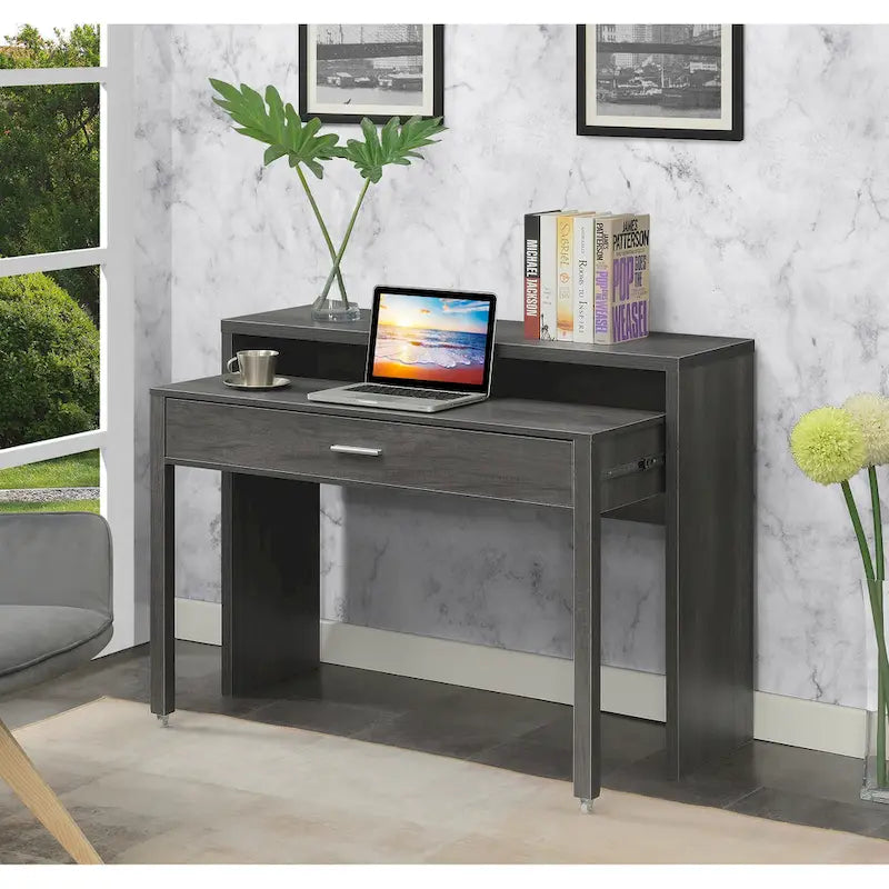 Convenience Concepts Newport JB-console-/schuifbureau met lade en verhoging