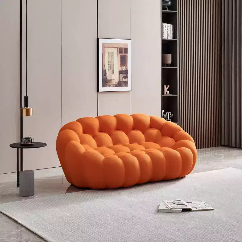 Modernes 2-Sitzer-Bubble-Sofa, gepolstert, mit 3D-Textilgewebe für das Wohnzimmer