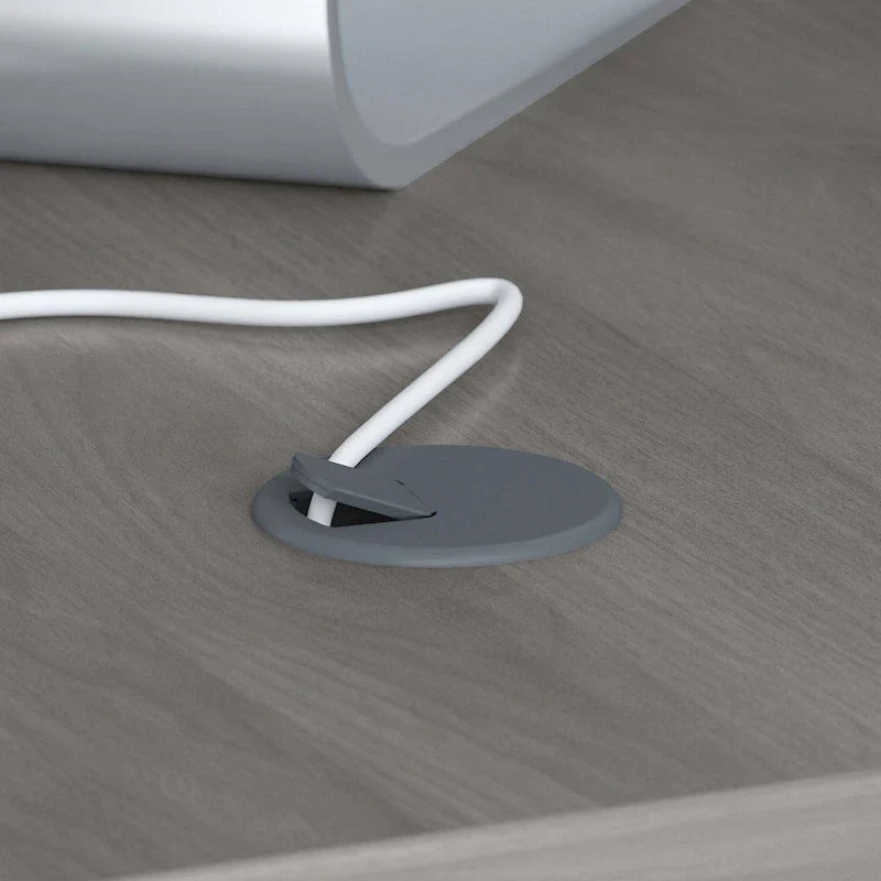 Bureau d’angle L Echo avec rehausse et tiroirs