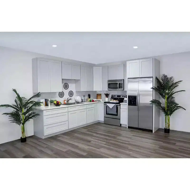Meuble bas de cuisine CASAINC de 12 po W x 34.5 po H x 24 po P avec 1 tiroir à fermeture amortie, cadre en contreplaqué, façade à recouvrement intégral
