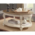 Realyn-salontafel - wit/bruin - 48.13 W x 34 D x 19.88 H