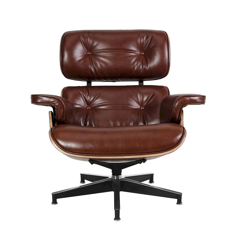 Mid Century Modern Leather Lounge Chair Armchair Recliner