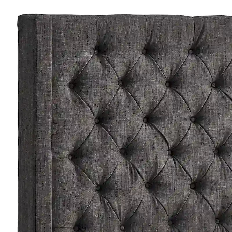 Nur gepolstertes Wingback-Kopfteil mit Knopfheftung, Naples, von iNSPIRE Q Artisan