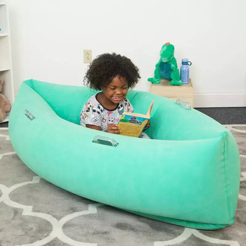 Bouncyband Comfy Hugging Peapod-Sensorikschaukel, 60, für Kinder von 6-12 Jahren, bis zu 3-51 groß, Grün