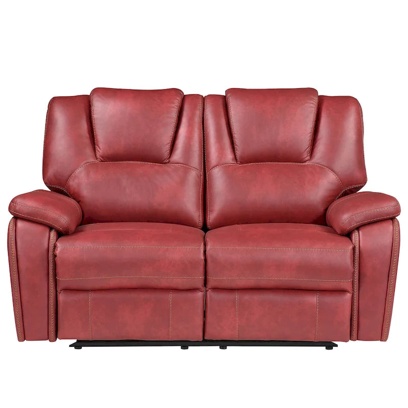 Steve Silver Kameryn handmatig verstelbare loveseat van imitatieleer