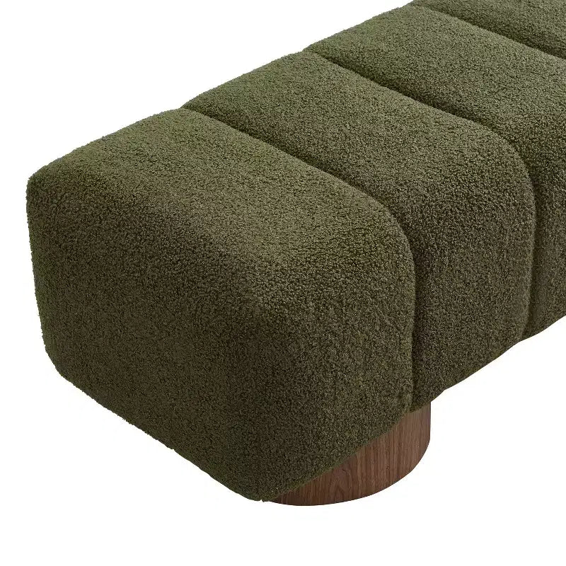 Banc de salle à manger contemporain multifonctionnel en chenille rembourrée Christopher Knight Home Gale 50