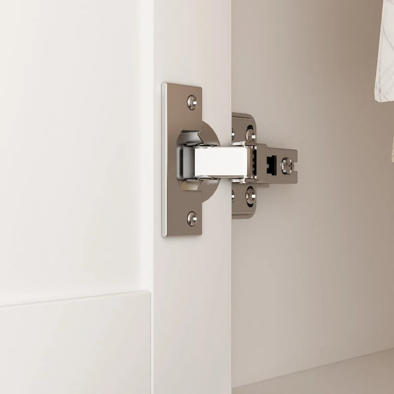 Kleiderschrank mit Spiegel und verstellbarem Kleiderstangenbereich, platzsparend