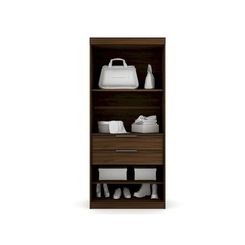Mulberry 2.0 halfopen, moderne hoekkastset met 3 delen en 4 laden, set van 3