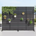 Decoratief privacyscherm voor buiten, tuinafscheiding Dovelina, 72 H (set van 2)