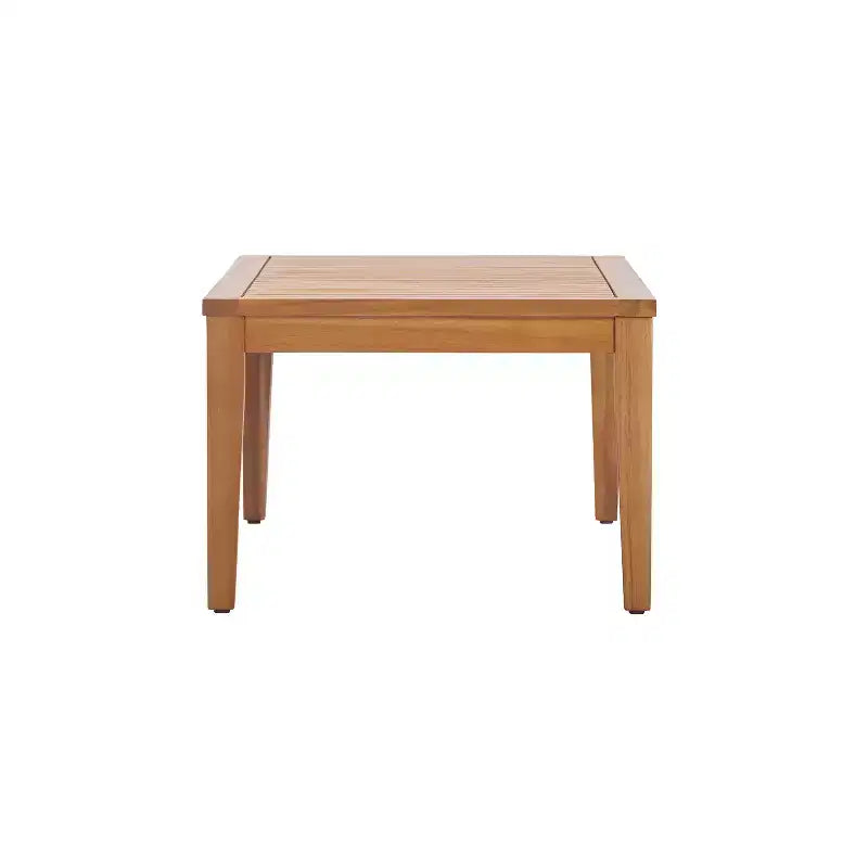 Ensemble de salon de jardin 4/5 pièces en bois d’acacia ModernLuxe, salon d’extérieur avec table basse pour porche/jardin/balcon