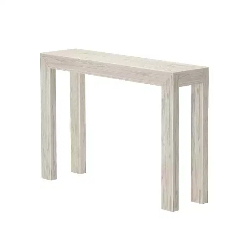 Plank+Beam 46 moderne console tafel van massief hout, smalle haltafel, voor achter de bank