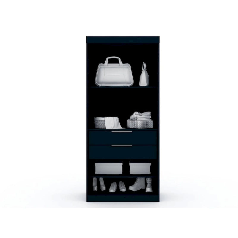 Mulberry 2.0 halfopen, moderne hoekkastset met 3 delen en 4 laden, set van 3