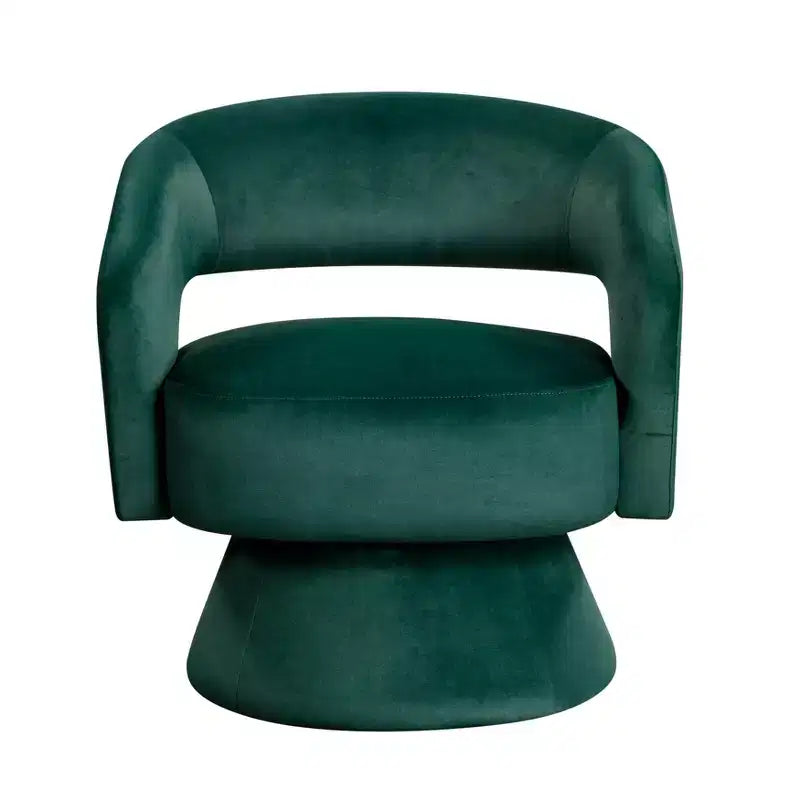 GDFStudio Hudson moderne luxe draaifauteuil met fluwelen bekleding
