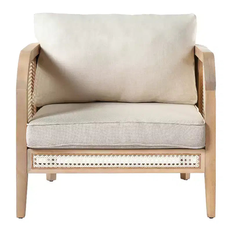 Christopher Knight Home Maciej 3-teiliges rustikales Outdoor-Sitzset aus Akazienholz und Rattan