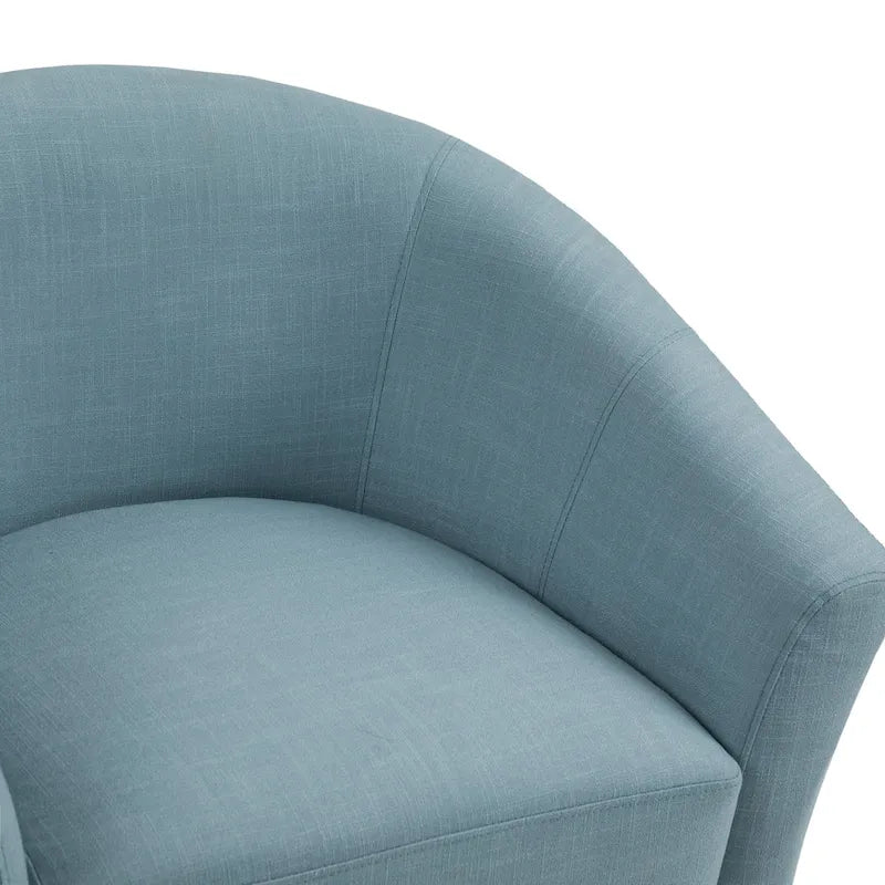 Poltrone d'accento moderne a barile, accoglienti, con braccioli, stile club