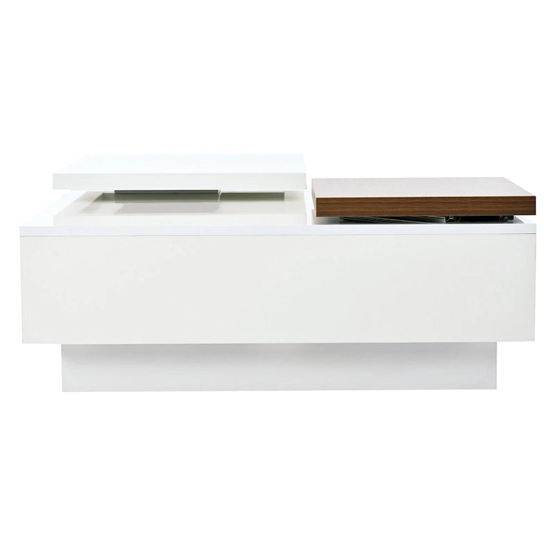 Tavolino da salotto quadrato moderno in legno