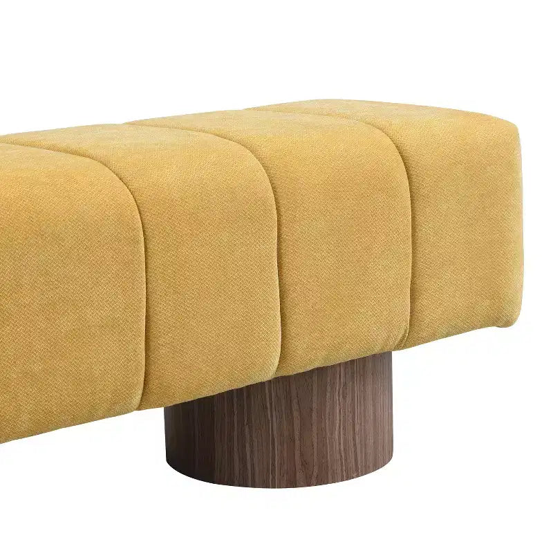 Banc de salle à manger contemporain multifonctionnel en chenille rembourrée Christopher Knight Home Gale 50