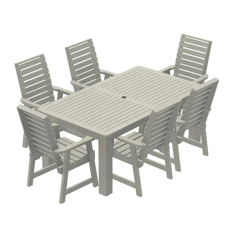 HIGHWOOD PROFESSIONAL 7-delige eethoek voor buiten 42x72