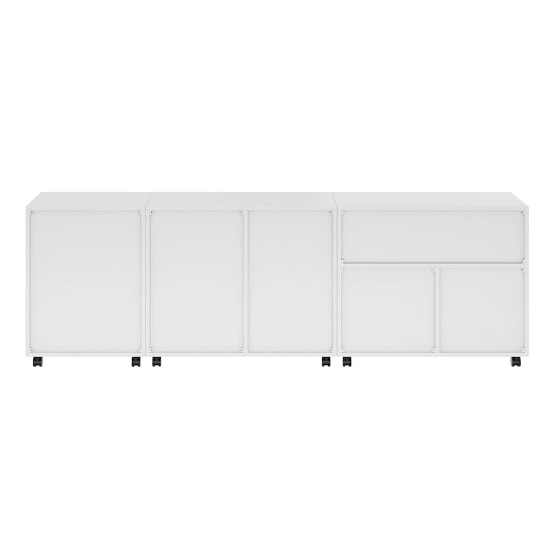 Halifax opbergkastset van 3 stuks, wit