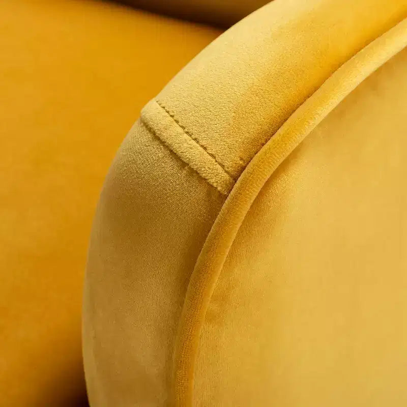 Odo comfortabele accentfauteuil van fluweel voor de woonkamer, met gestoffeerde, gevoerde zitting, set van 2 | Karat Home