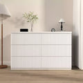 Kommode mit 6 Schubladen fürs Schlafzimmer, geriffelte Kommode mit einer Breite von 47, TV-Ständer aus Holz, Aufbewahrung für Kleidung im Schlafzimmer, Flur und Eingangsbereich