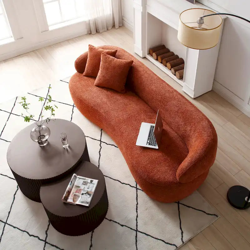 Moderne glamoureuze ronde nesting-bijzettafelset voor de woonkamer (set van 2), niet gemonteerd