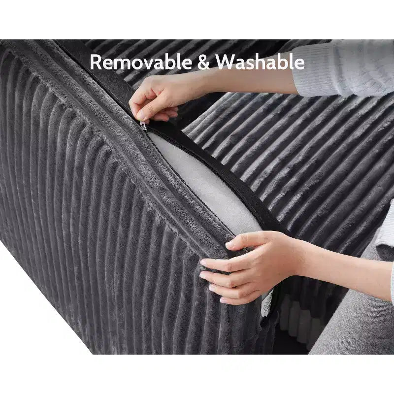 Modulares Cordsofa von Dyonery mit waschbaren Bezügen